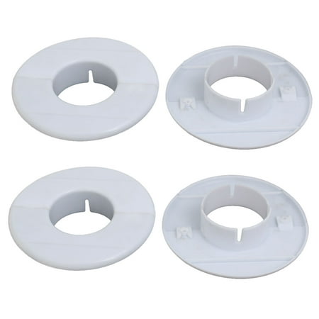 50mm Inner Dia Plastic Detachable Air Conditioning Wall Hole Cover White