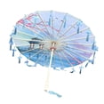 thumbnail image 1 of yuksok Chinese Umbrella Craft Silk Umbrella for Party Events Performance Dance Recitals Style F, 1 of 8