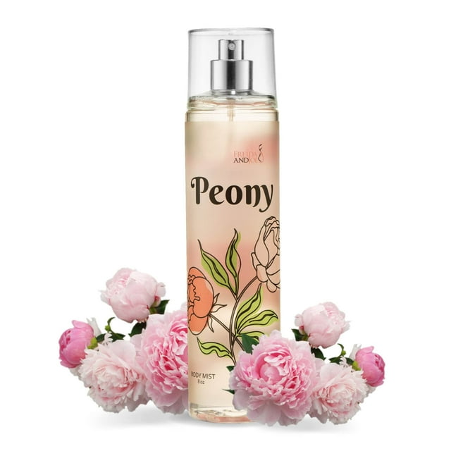 Peony Elegance Spray de niebla corporal con fragancia fina: una sofisticación floral de peonía perfumada, botella de spray de 8 oz, ideal para regalar calcetines