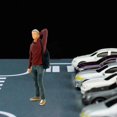 thumbnail image 4 of Mini 1:64 Diorama de personaje pintado Figura deportiva Muñeca Carretera Edificio Escenario confundir al hombre rojo, 4 of 9