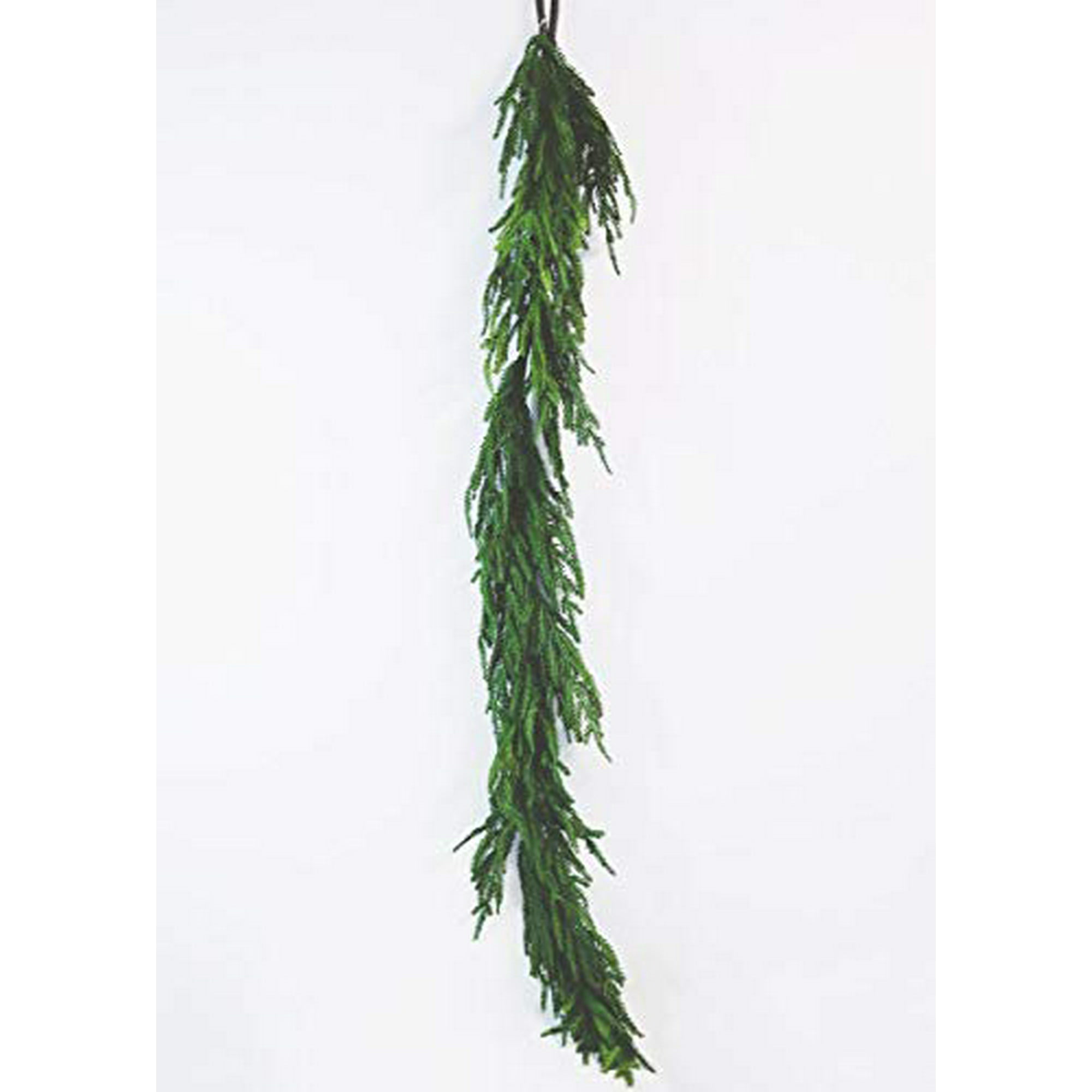 Norfolk Lot De 2 Guirlandes De Pin Naturel Au Toucher Réaliste Pour Cheminée, Mur, Intérieur Et Extérieur, Décoration De Porche De 1,8 M