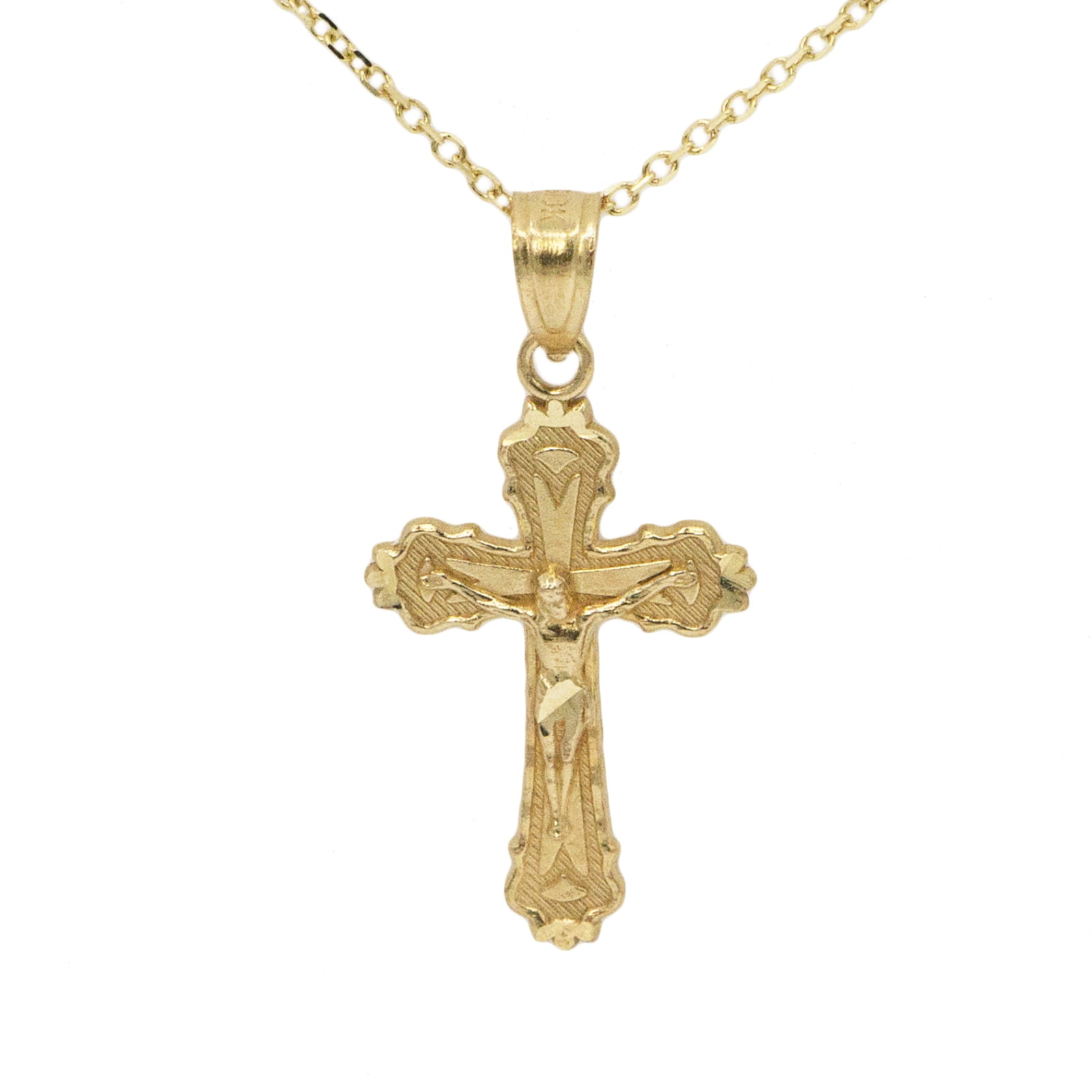 10k Yellow Gold Cross Pendant