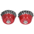 thumbnail image 3 of Wire Brush Wheel, Steel Wire Wheel Drill Bit Wire Wheel Tool Wire Polishing Brush High Durability  For Edging For Structure For Deburring, 3 of 8