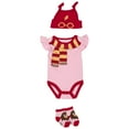 thumbnail image 2 of Harry Potter Baby Girls' Bodysuit, Knotted Cap & Socks Gift Set Pink/Red/Yellow, 6-9 Months, 2 of 2