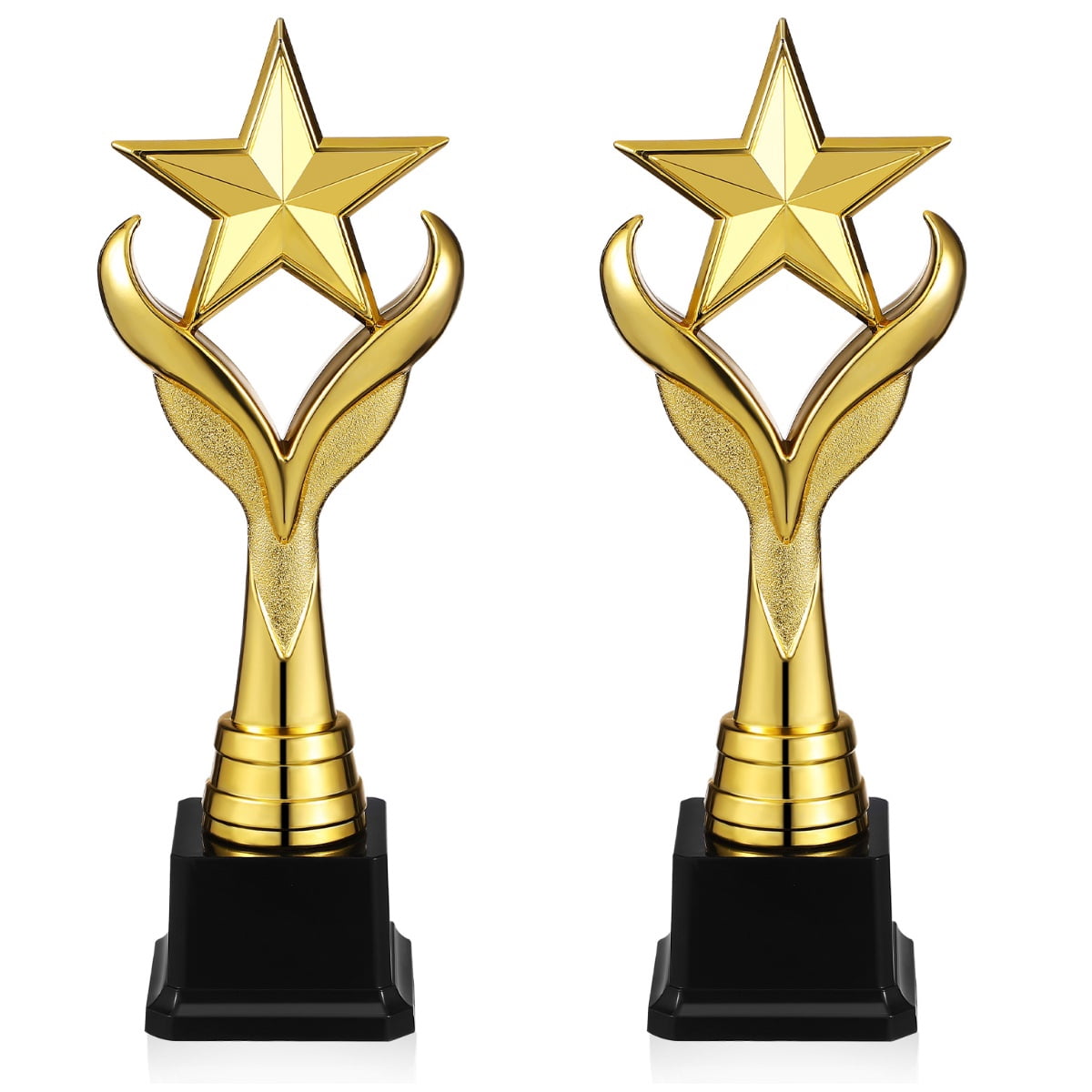 HOMEMAXS 2pcs Award Trophy Star Shape Trophy Decorative Competition Trophy Party Celebration Trophy