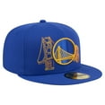 thumbnail image 3 of Men's New Era Royal Golden State Warriors State Stitch 59FIFTY Fitted Hat, 3 of 6