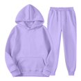 thumbnail image 4 of Mercatoo Kids Hoodie Sweatsuit Set Boys Girls 𝗥aglan Sleeve Tracksui𝘁 Pullover Hooded Sweatshirts and Jogger Pants Set Fall Athleisure, 4 of 6