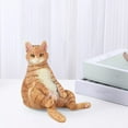 thumbnail image 6 of Realistic Cat Model Figurine Small Animals Figures Cat Model Ornaments Diorama Animals Figures, for Home Decor Cake Topper Birthday Gifts Orange, 6 of 9