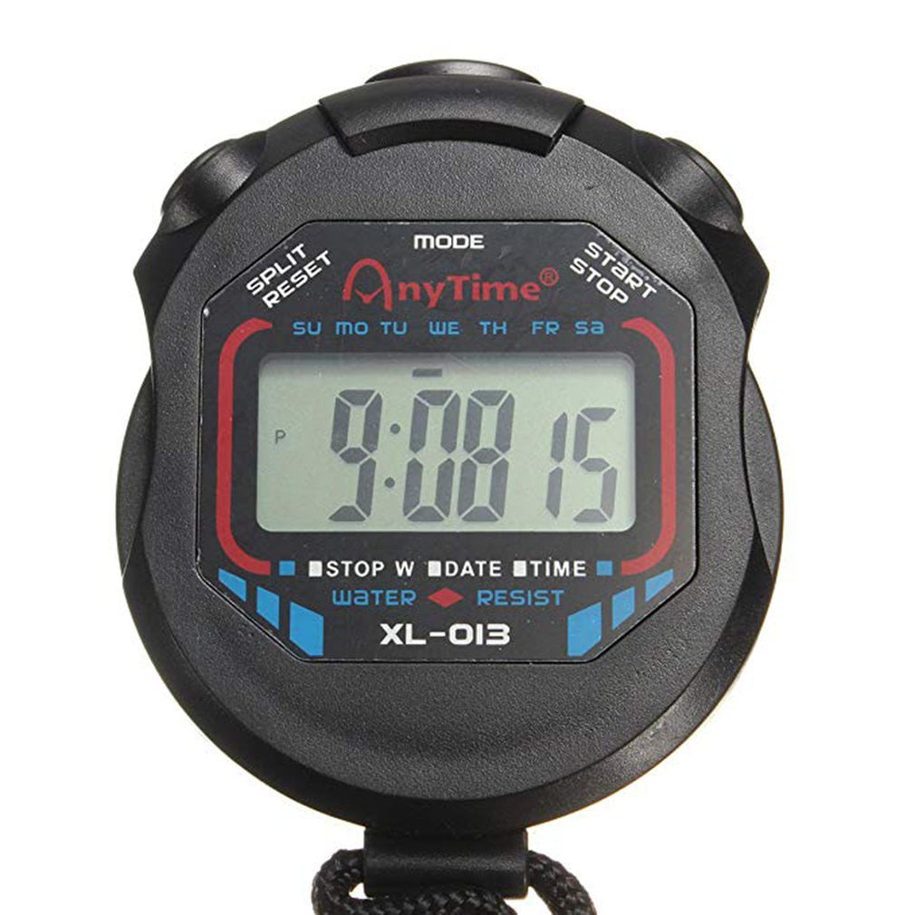Bellaluee Stopwatch single runway multi-function sports stopwatch clock seconds form runway sports stopwatch clock stopwatch