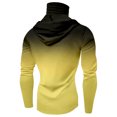 thumbnail image 5 of Gradient Hooded Long Sleeve Shirt for Men UPF 50+ Sun Protection Fishing Hiking Quick Dry Athletic Top Out Summer Sports Wear Cooling Yellow XL, 5 of 5