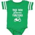 thumbnail image 3 of Inktastic Farming This Boy Loves Tractors Boys Baby Bodysuit, 3 of 5