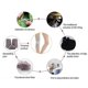thumbnail image 3 of 1pair Bamboo Fabric Knee Compression Sleeves Elastic Knee Support_c*, 3 of 4