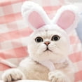 thumbnail image 4 of Mightlink Cute Rabbit Ear Shape Headgear Hat Dog Teddy Bichon Cat Cosplay Pet Headdress, 4 of 8