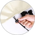 thumbnail image 5 of 420d Beige Cubierta De Muebles De Tela Oxford Impermeable Al Aire Libre Con Tira Impermeable Cubierta Antipolvo Manija Ventana Transpirable Cubierta Impermeable Beige 205x104x71, 5 of 5