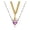 Q, variant on Heart Dagger Pendant Layered Necklace for Women