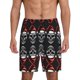 thumbnail image 1 of Fotbe Skull santa hat Pantalones Cortos de Pijama para Hombre, Ropa de Dormir, Pantalones de Pijama Cortos para Hombre-Small, 1 of 6