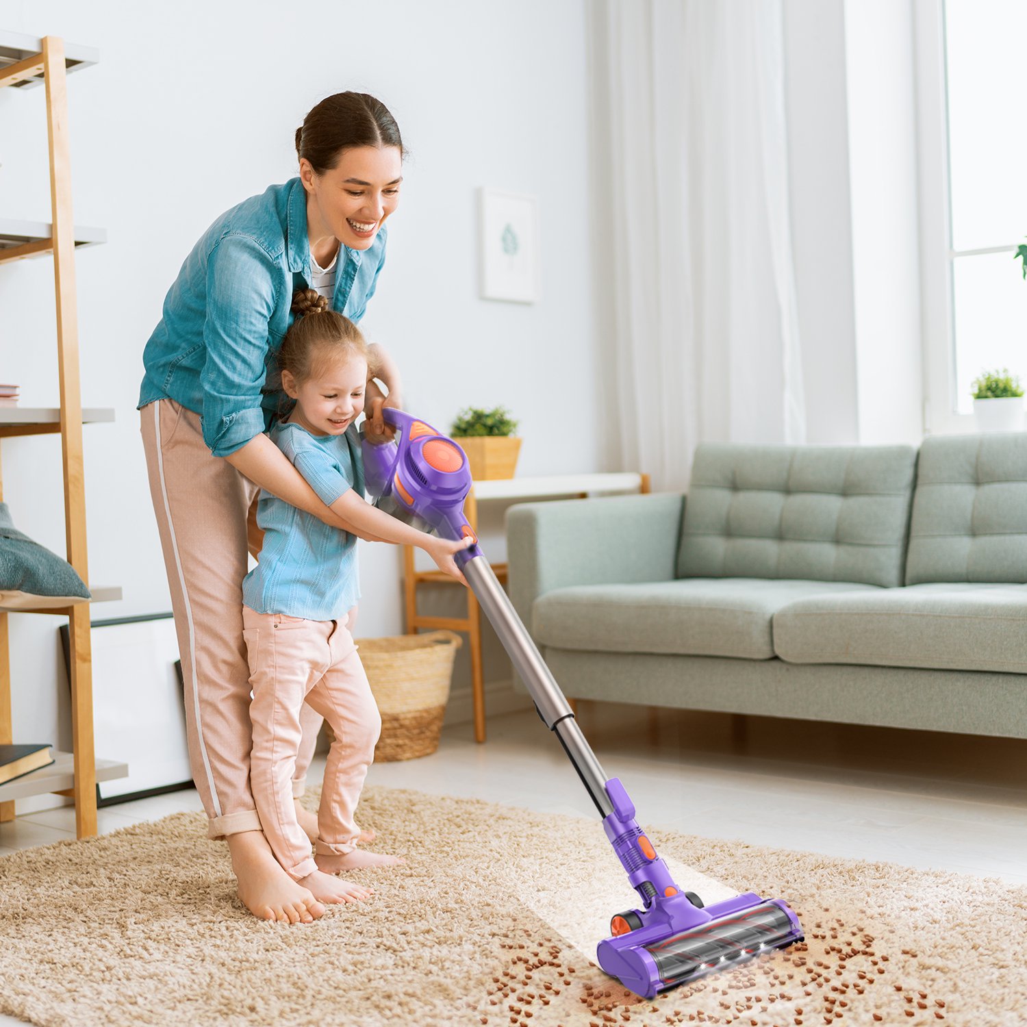 Buy Moosoo Cordless Vacuum Lightweight 4in1 Stick Vacuum Cleaner X8