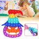 thumbnail image 1 of Presione Bubble Halloween Rainbow Pumpkin Toy Juguetes Educativos Autismo Necesidades Especiales Stress Reliever Silicona Descompresión Juguetes Grandes Regalos Para Niños Methold HA038422-00, 1 of 6