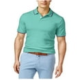 thumbnail image 2 of Club Room Mens Interlock Tipped Polo Shirt, Green, XXX-Large, 2 of 2