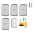 thumbnail image 1 of Kit de timbre de puerta 1V4, transmisor, receptor, inalámbrico Digital, resistente al agua, 300M (enchufe estadounidense 110-240V), 1 of 8