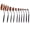 Black, variant on Beauty Experts Set of 10 Oval Beauty Brushes