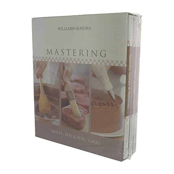 Pre-Owned Williams Sonoma Cookbook Mastering Series: Boxed Set (Sauces, Beef & Veal, and Cakes)