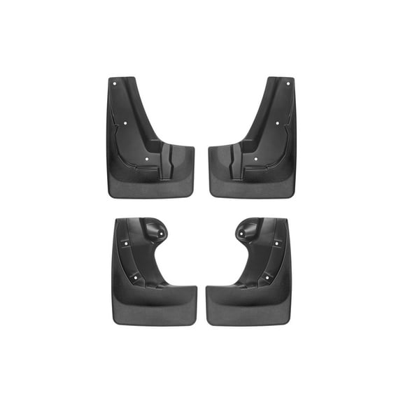 WeatherTech Custom No Drill Splash Guard MudFlaps compatible with 2019-2025 Subaru Ascent, Front & Rear Set - Black