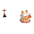 thumbnail image 1 of Estatua católica,Estatua de la Virgen María Figura Colección Religiosa,Figura de la cruz de Jesús Escultura católica decoración,Reloj de pared,Reloj de pared silencioso para amantes de, 1 of 8