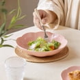 thumbnail image 4 of Novryn Orange Flower Shaped Melamine Serving Bowl Salad Bowl, 6 x 1 Inch, Food Grade Kitchen Essential for Home Cooking, 4 of 4