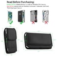 thumbnail image 4 of 2Pack LUXMO Belt Clip Holster Carrying Case for iPhone 8 Plus 7 Plus 6s Plus 6 Plus, Premium Horizontal&Vertical Rugged Nylon Belt Pouch Case Phone Holder with Belt Clip Loops(Only Fit Thin Case On), 4 of 9
