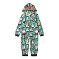 thumbnail image 3 of Odeerbi Christmas Onesie Pajamas for Family Holiday Sleep Jumpsuit Long Sleeve Family Christmas Pajamas Matching Sets Toddler Fashion Lattice Print Plush Jumpsuit Sleepwear PJs Set Green, 3 of 6