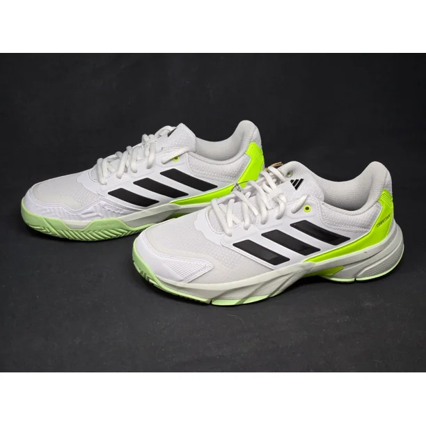 Adi - das Courtjam Control 3 Men's Sizes White Neon Volt Tennis Sneakers IF0459 NBY