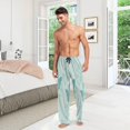 thumbnail image 6 of Fennel and Flower Blue Men's Pajama Pants Lightweight Sleepwear Bottom Lounge Pants, 6 of 6