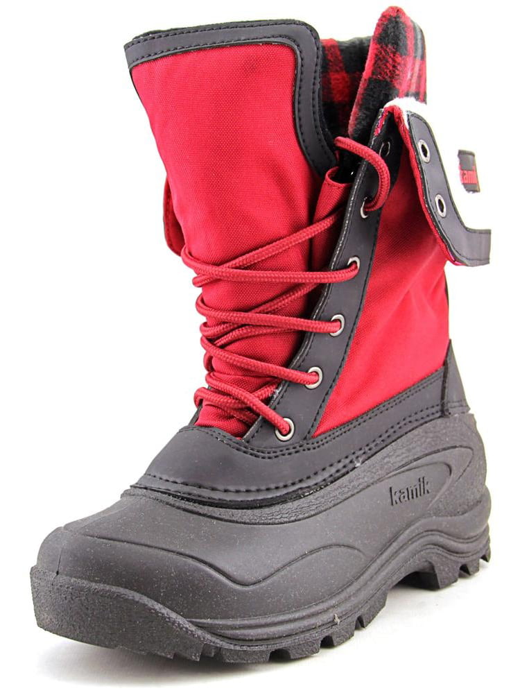 Kamik Women's Sugarloaf Red Boot Waterproof Fur Lined Snow Boots (8 ...