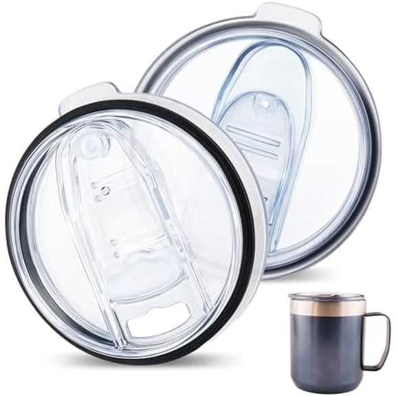 Replacement Lids Compatible with Stanley 12 oz & 24oz Camp Mug, 2Pack Leak Proof Cup Insulated Lids for Stainless Steel Coffee Mug（Cups NOT Included）$$Sport & Recreation Other