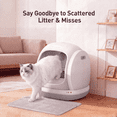 thumbnail image 3 of Osoeri Self-Cleaning Cat Litter Box 75L Extra Large, Smart Automatic APP Control with Safety Sensors for Multi-Cat Households, Gray, 3 of 10
