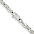 thumbnail image 6 of Auriga Fine Jewelry 925 Sterling Silver 3 mm Round Spiga Chain Necklace for Women 26", 6 of 6