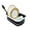White/Black, variant on SAMMART Collapsible Dish Drainer with Drainer Board - Foldable Drying Rack Set - Portable Dinnerware Organizer - Space Saving Kitchen Storage Tray