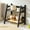 Black, variant on HOARBOEG Double Layer Desktop Organizer, Wooden Desk Shelf with 2-Tier Storage Rack for Office, Kitchen, and Dormitory, Multifunctional Storage for Books, Supplies, 10.63x11.22x7.09in