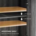 thumbnail image 4 of Farmhouse Style Gray Storage Cabinet with Anti-tipping Feature / Ideal for Living Room Organization, 4 of 6