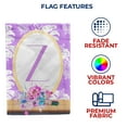 thumbnail image 5 of America Forever Spring Monogram Garden Flag Letter Z 12.5 x 18 inches Double Sided Vertical Outdoor, Yard, Lawn, Beautiful Floral Design, White Flower, Summer Floral Garden Flag, 5 of 5