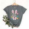 thumbnail image 5 of AGWOLF Easter Shirt Women 2025 Easter Eggs Happy Easter Print Tshirts Short Sleeves Crewneck Shirt for Teen Girl Easter Teacher Shirt Easter Bunny Shirt Women, 5 of 6