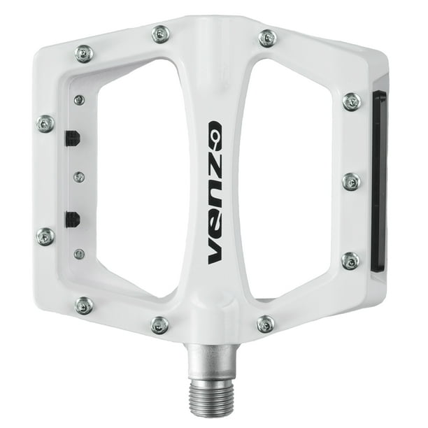 Venzo Flat BMX Mountain Bicycle 9/16" CRMO Axle Pedals With Reflector