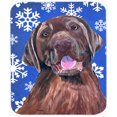 thumbnail image 1 of Labrador Winter Snowflakes Holiday Mouse Pad, Hot Pad or Trivet, 1 of 1