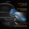 thumbnail image 3 of GRITR Shooting Safety Glasses w/ Interchangeable Lenses & Eva Case, Blue, 3 of 7