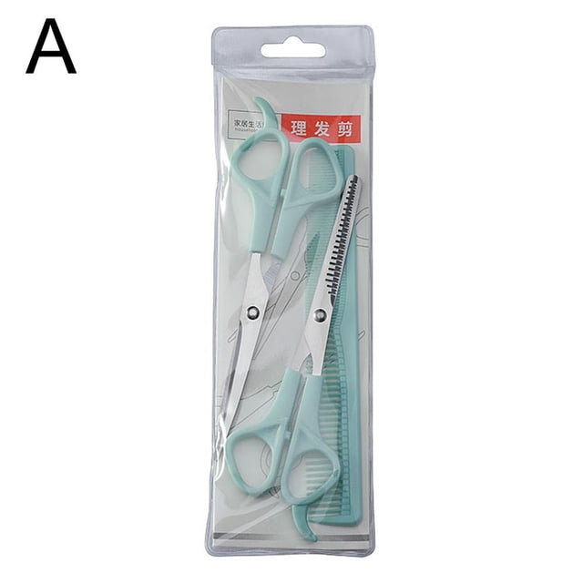 Hair Scissors Comb Set Childrens Hair Cutting Baby Tools Scissors Flat Set Scissors Thinning L4n3