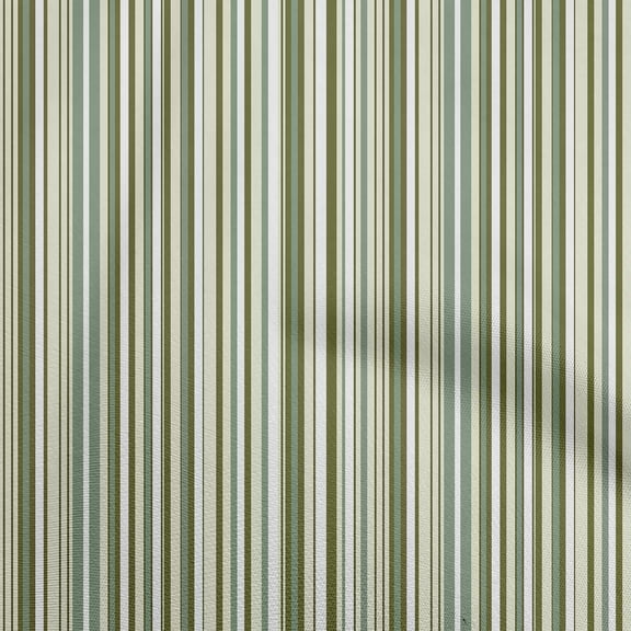 oneOone Cotton Flex Dusty Green Fabric Stripes Sewing Fabric By The Yard Printed Diy Clothing Sewing Supplies 40 Inch Wide