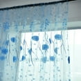 thumbnail image 5 of 1/2Pcs Window Lace Floral Curtain Panel Drape Voile Tulle Sheer Balcony Valance Divider Room Door Decor, 5 of 7