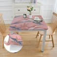 thumbnail image 2 of WERPE Blush Pink Bird Swan Chinoiserie Asian Inspired Waterproof Square Tablecloth white, 2 of 7