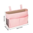 thumbnail image 3 of Hanging Bedside Caddy - Storage Organizer with Pockets for Bunk Beds, Dorm Rooms, Loft Beds | for Books, Magazines, Phone, Remote & Personal Items, 3 of 4